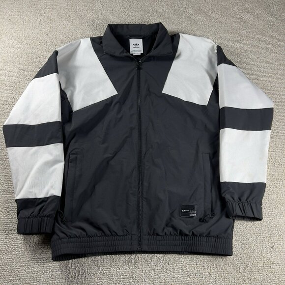 Adidas EQT Bold 2.0 Track Jacket Black White Men’s Size Medium - Picture 1 of 7